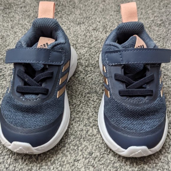 Adidas Unisex-Child RapidaRun X El Running Shoes - Kids 7C - Picture 2 of 3